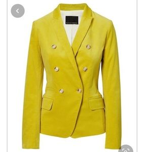 Banana Republic yellow corduroy blazer